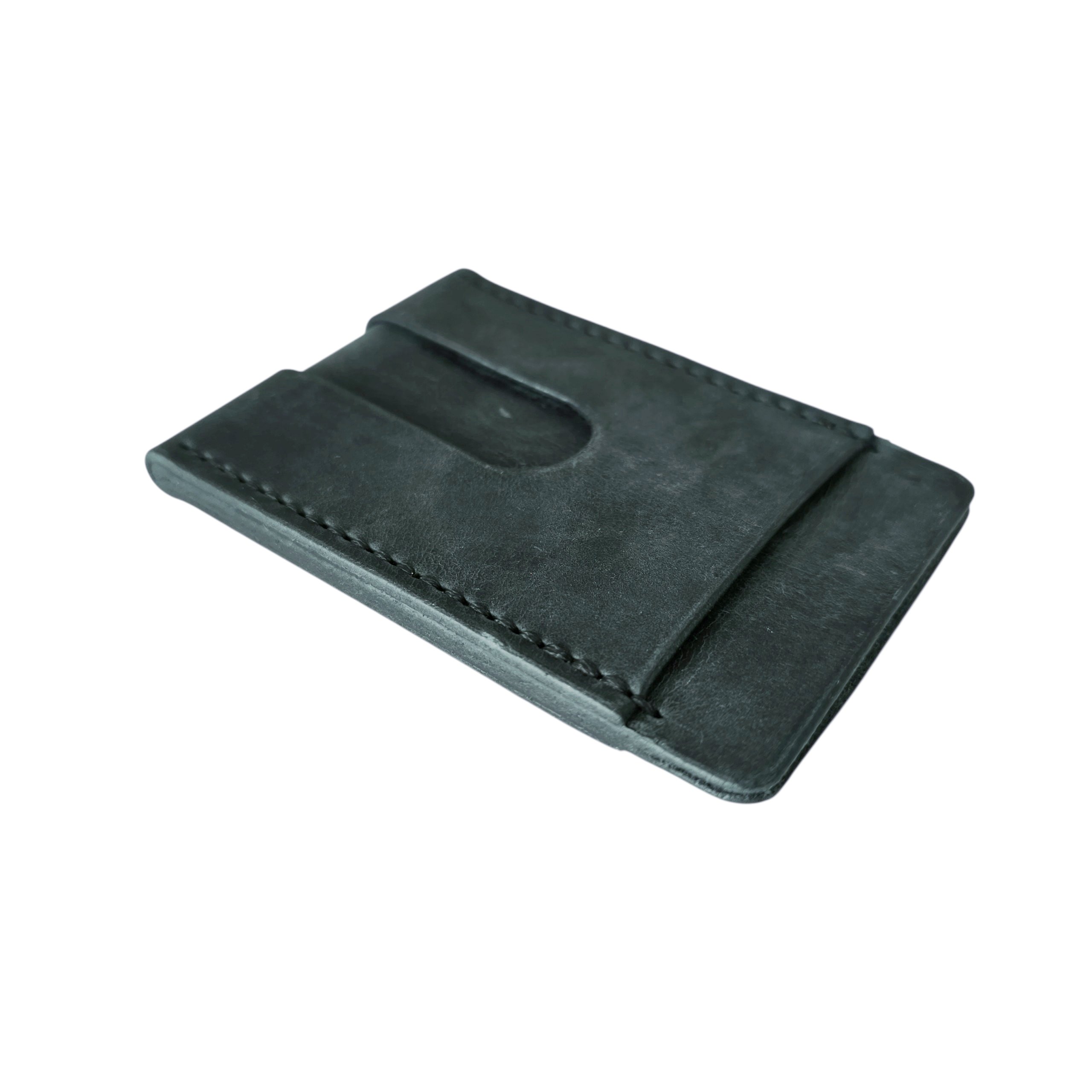 Porte cartes vertical en cuir pull-up – Image 3