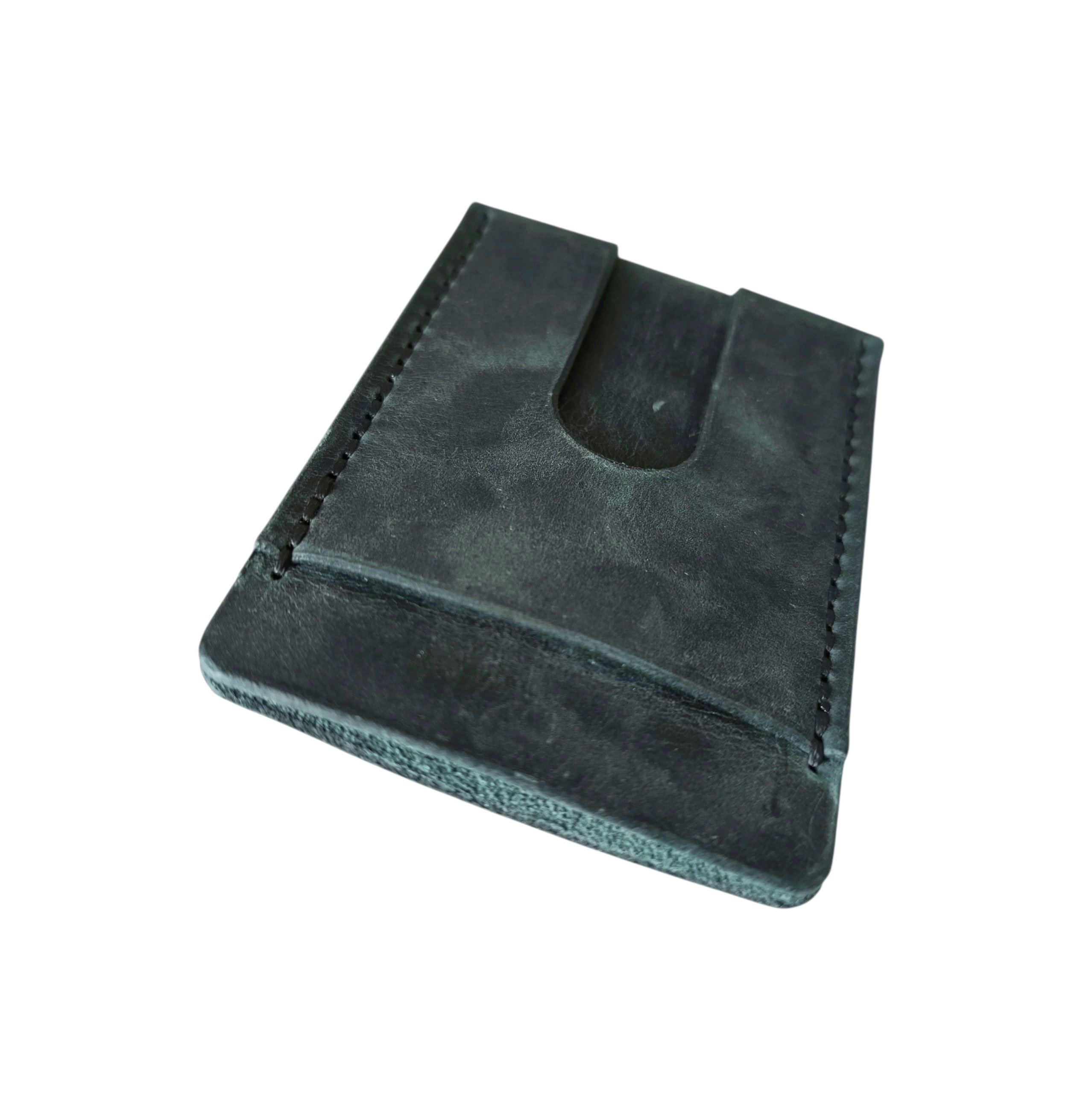 Porte cartes vertical en cuir pull-up – Image 4